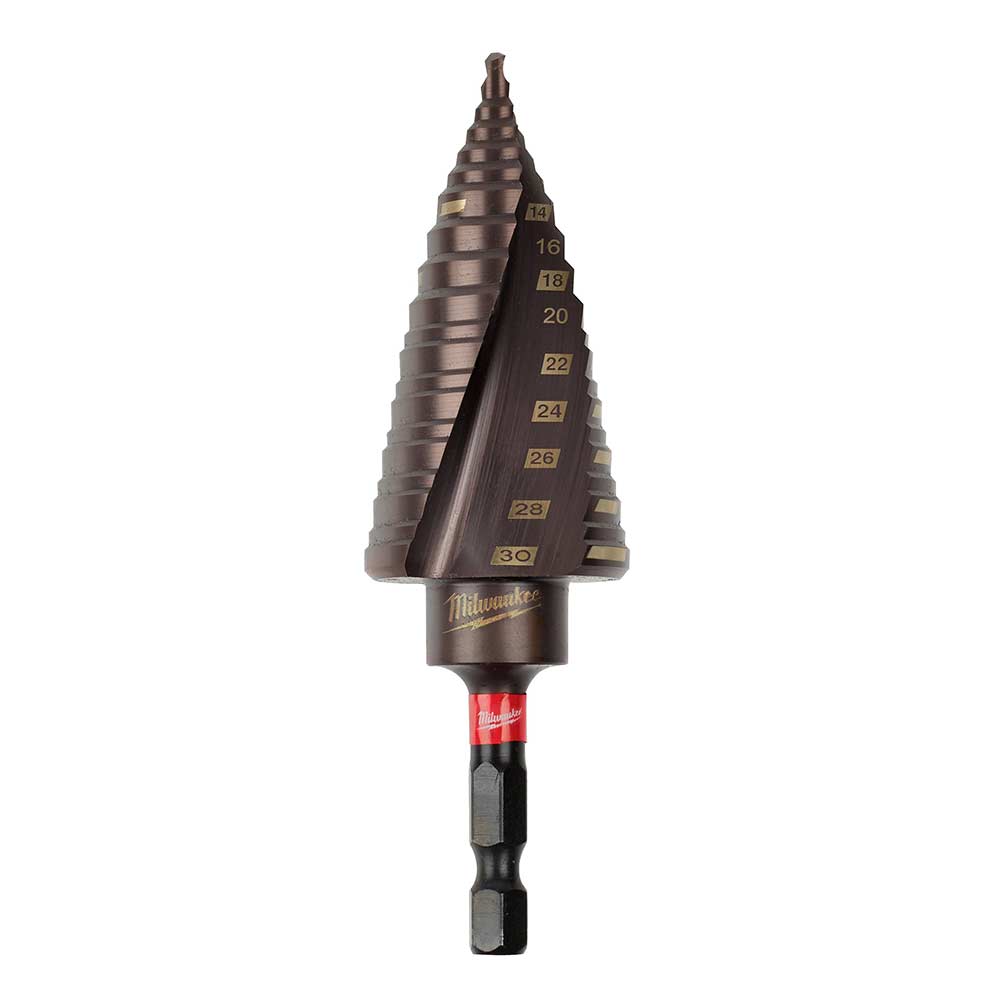 BROCA ESCALONADA SHOCKWAVE 1/4HEX 4-30MM MILWAUKEE