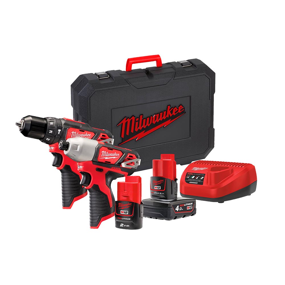 KIT ATORNILLADOR + TALADRO POWERPACK M12™M12BPP2B-421C BPD + BID